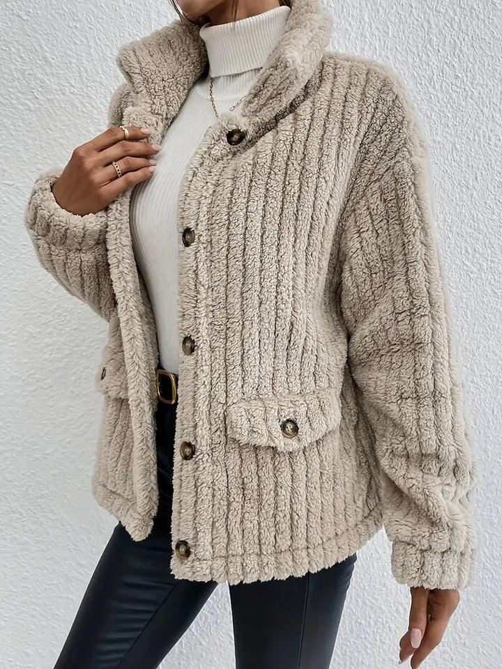 NOVA™ | Cardigan de Botons de Velour de Dues Caras