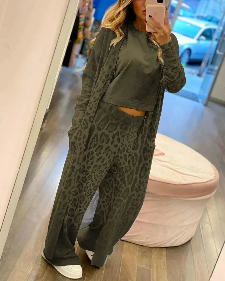 Kylie | Conjunt de dues peces amb estampat de lleopard