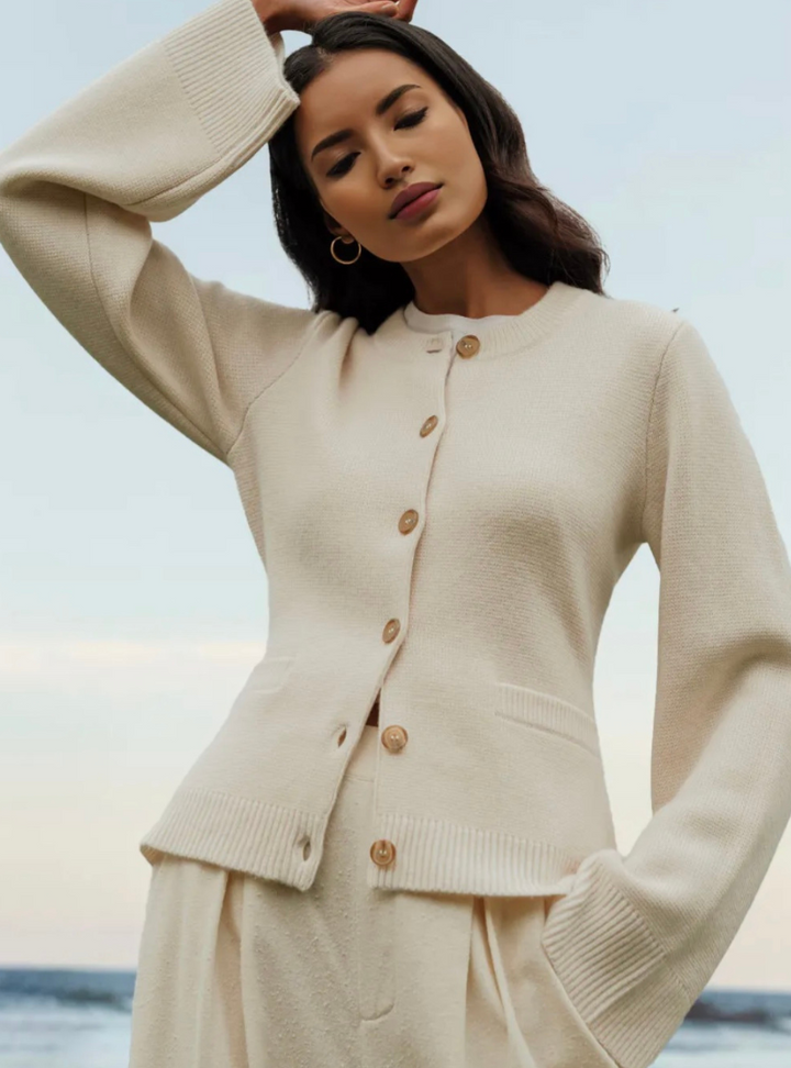 Alice Weiche Strickjacke amb botons i patró