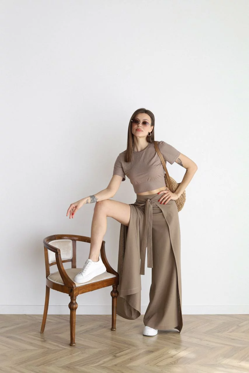 Aria | Pantalons de lli amb tall ample