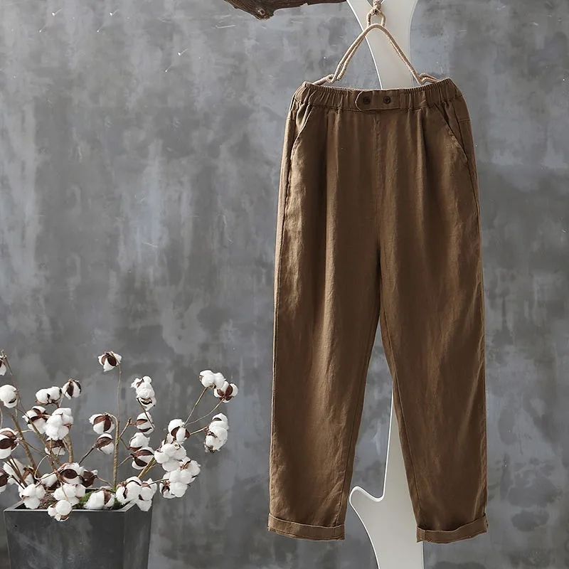Maureen | Pantalons de lleure de cotó i lli