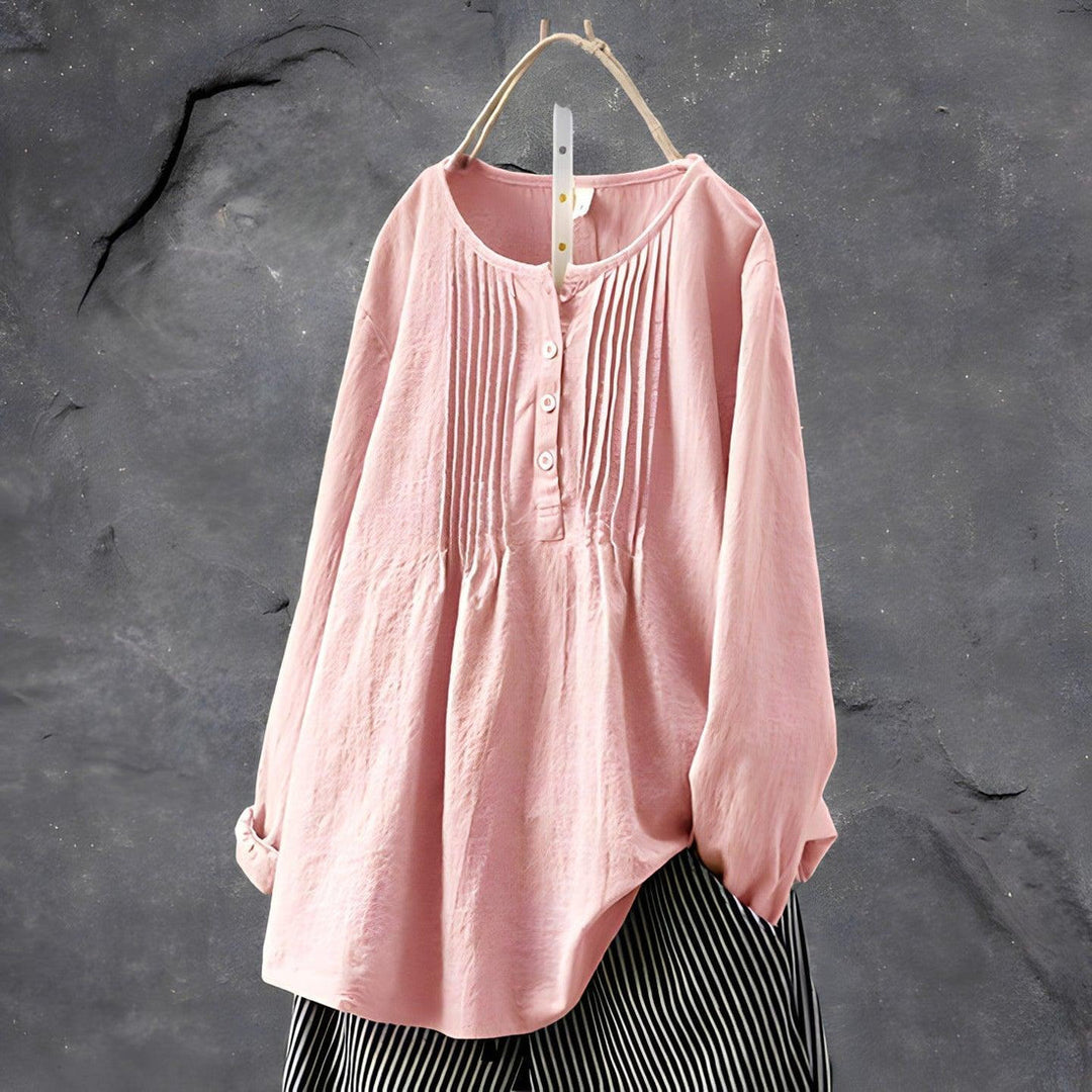 Blusa plisada Eline elegant per a ocasions amb estil