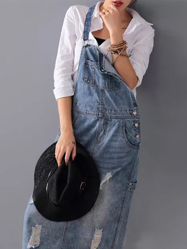 Rosie | Vestit de jardiner amb denims en estil casual