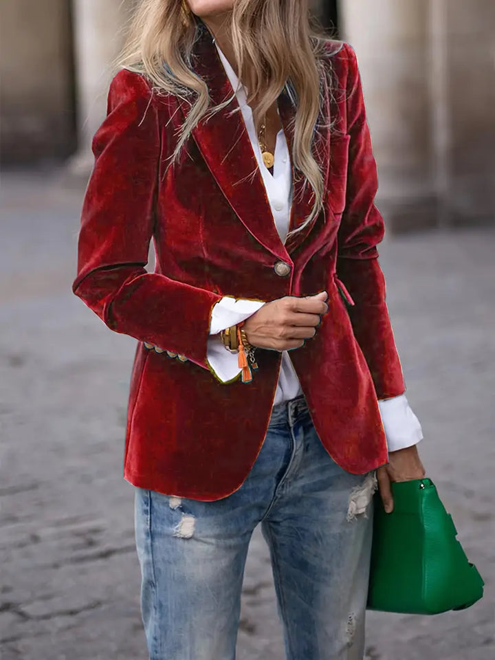 Bella | Blazer de vellut suau i elegant per a dones