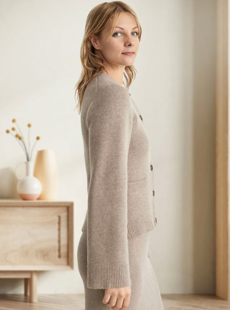 Alice Weiche Strickjacke amb botons i patró