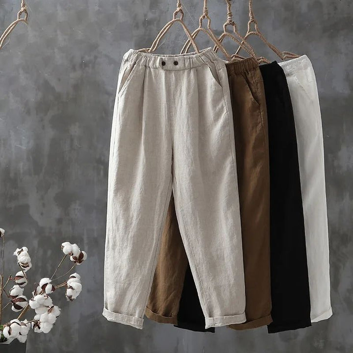 Maureen | Pantalons de lleure de cotó i lli
