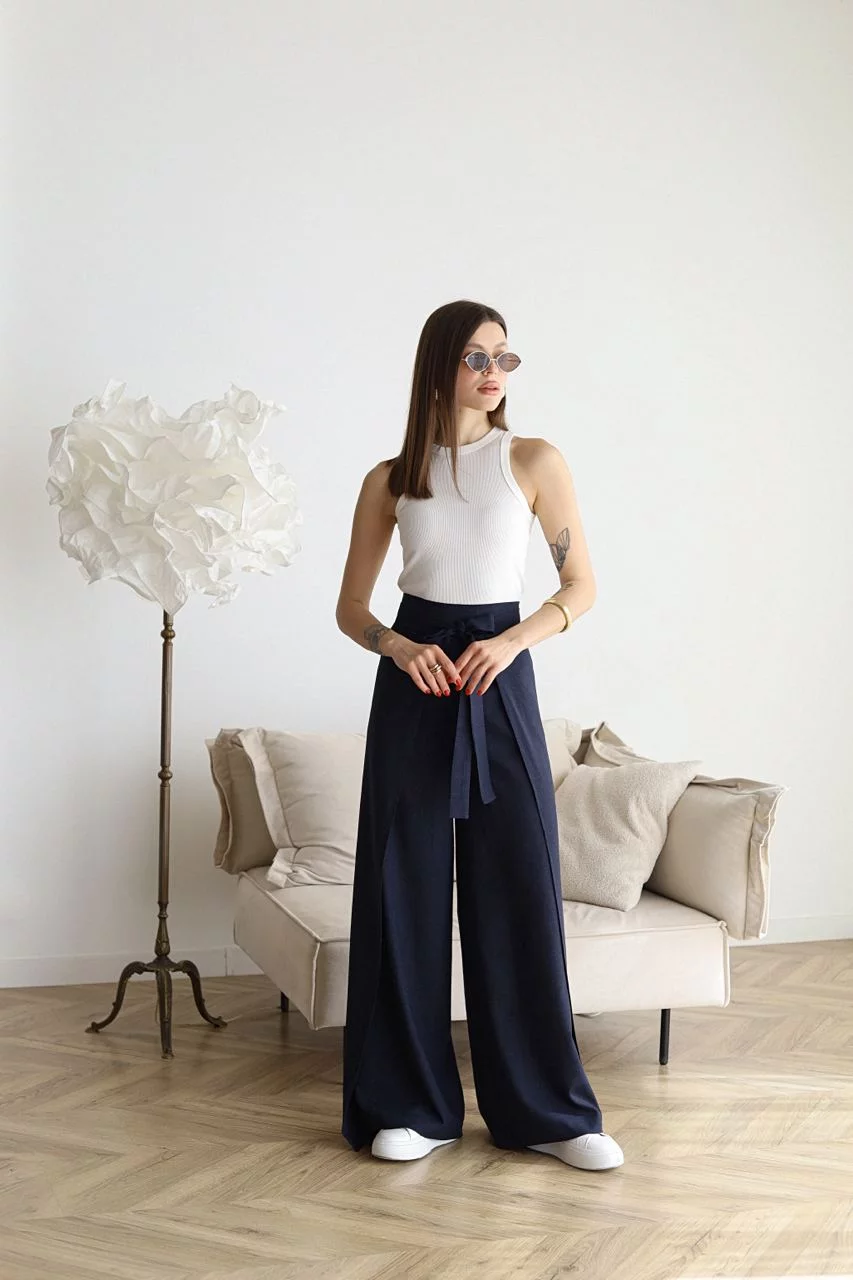 Aria | Pantalons de lli amb tall ample