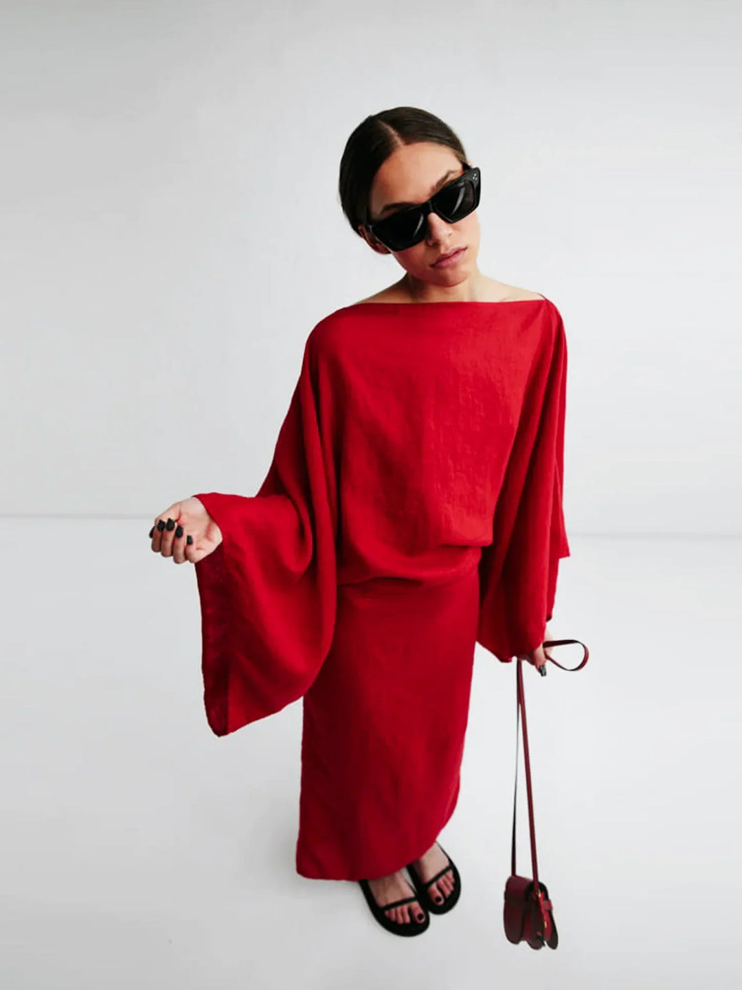 Marjon | Vestit de quimono de lli lleuger