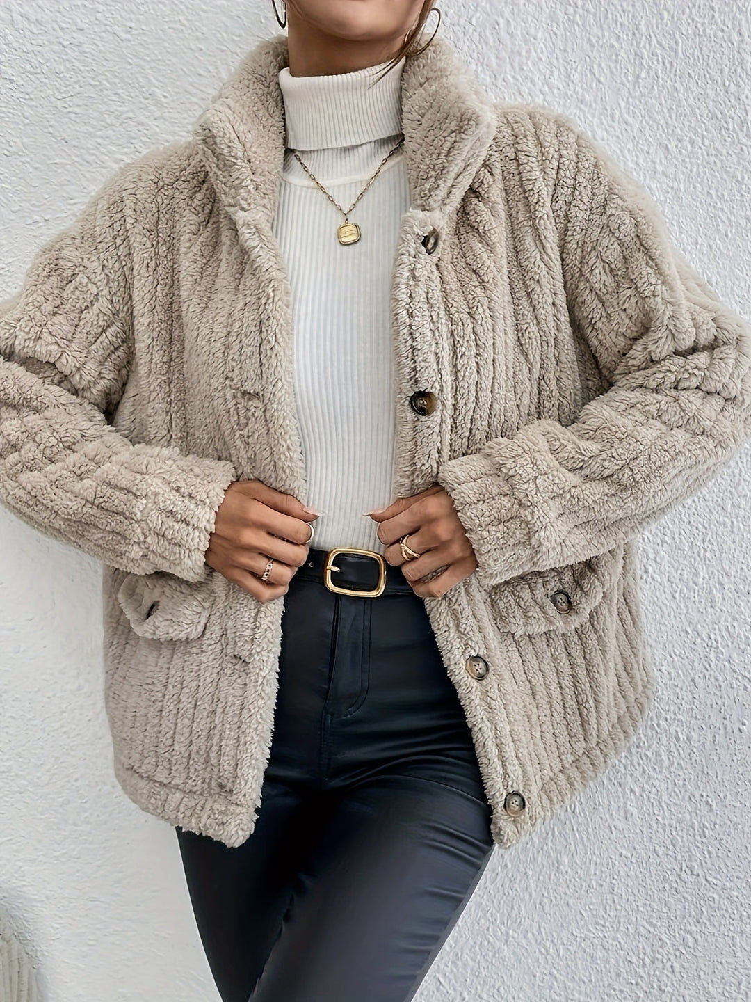 NOVA™ | Cardigan de Botons de Velour de Dues Caras