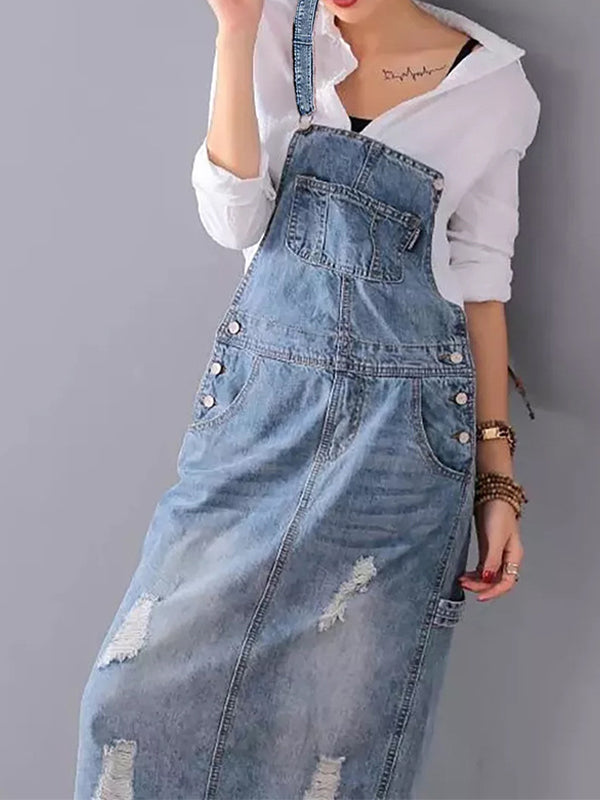 Rosie | Vestit de jardiner amb denims en estil casual