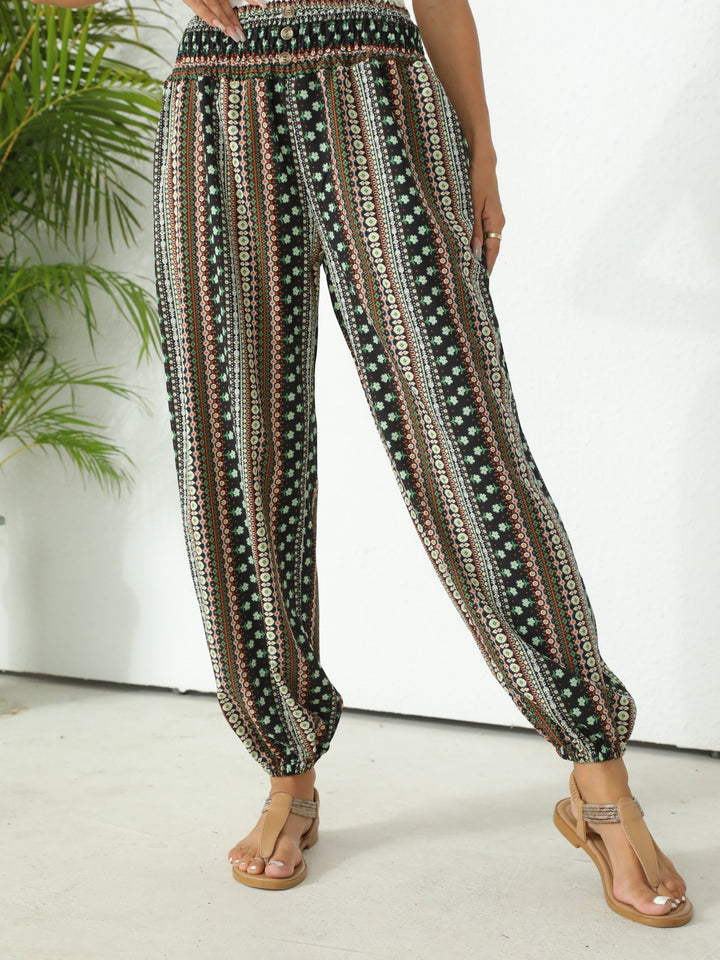 Pantalons Boho Gràfics Ètnics Marit per a looks de festival de tendència