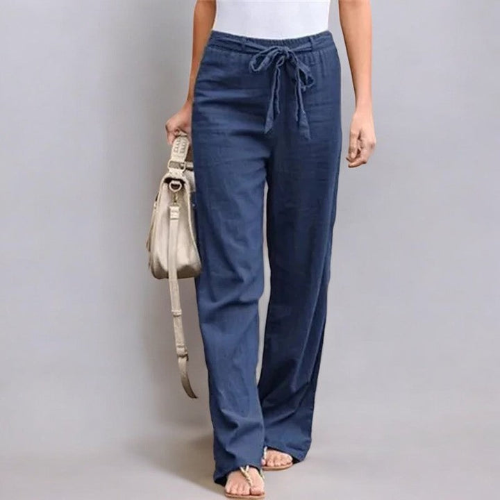 Astrid | Pantalons elàstics de lli per a l'estiu