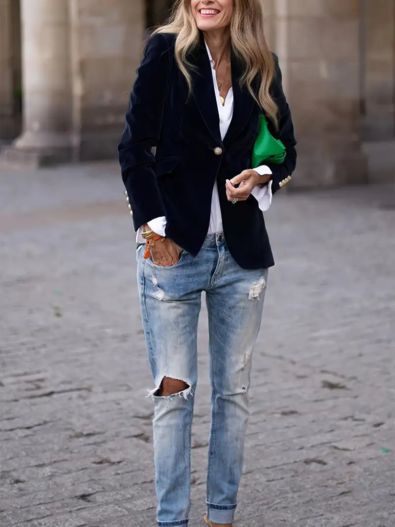 Bella | Blazer de vellut suau i elegant per a dones