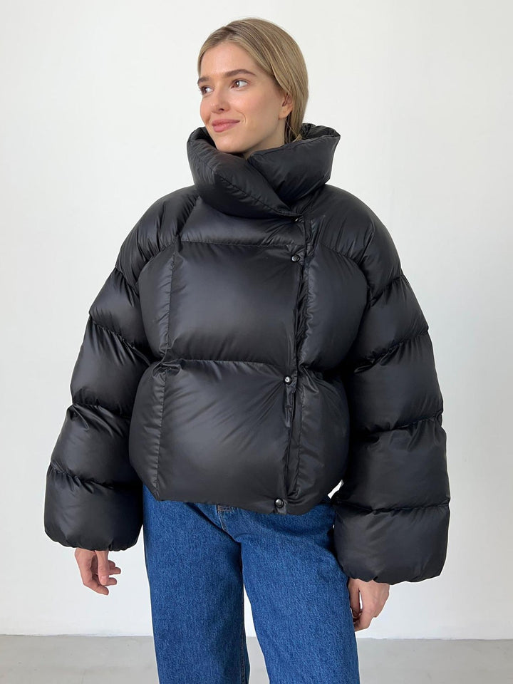 Lea | Jaqueta bomber de tendència amb caputxa i cremallera
