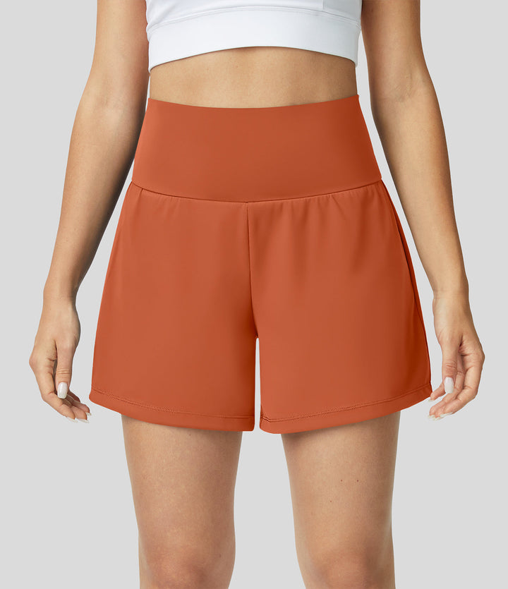 Gayle | Pantalons curts de ioga 2-en-1 amb cintura alta, butxaca per al darrere i butxaca lateral