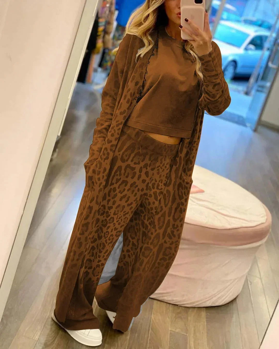 Kylie | Conjunt de dues peces amb estampat de lleopard