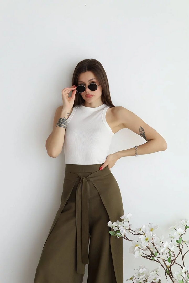 Aria | Pantalons de lli amb tall ample
