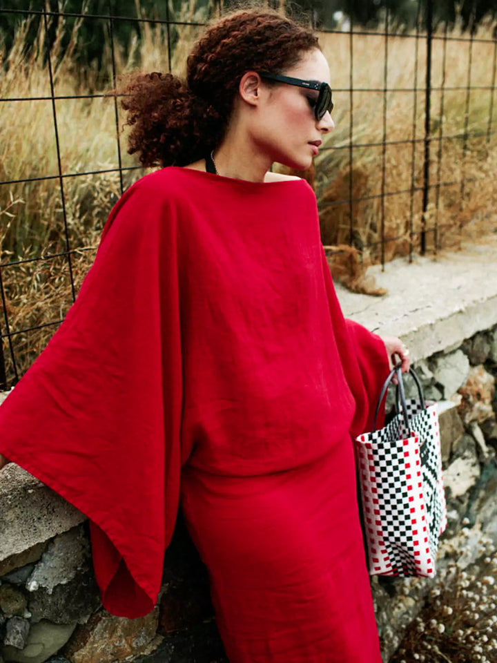 Marjon | Vestit de quimono de lli lleuger