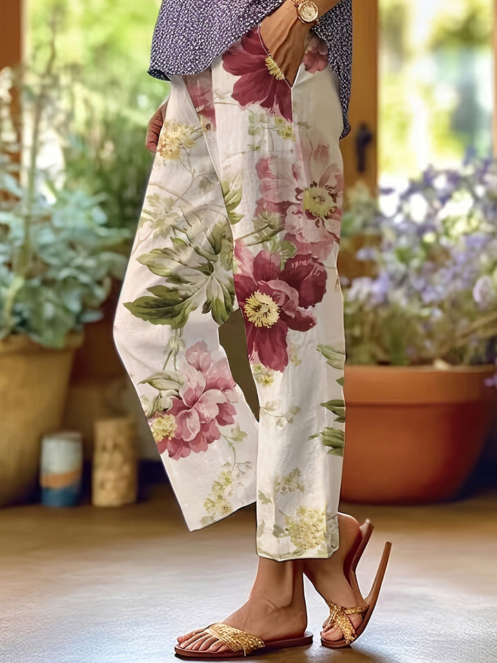 Pantalons d'estiu amb estampat floral