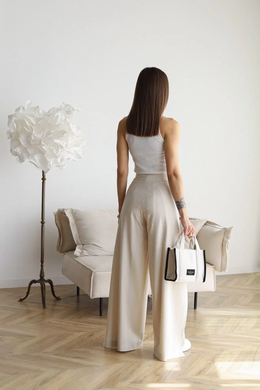 Aria | Pantalons de lli amb tall ample