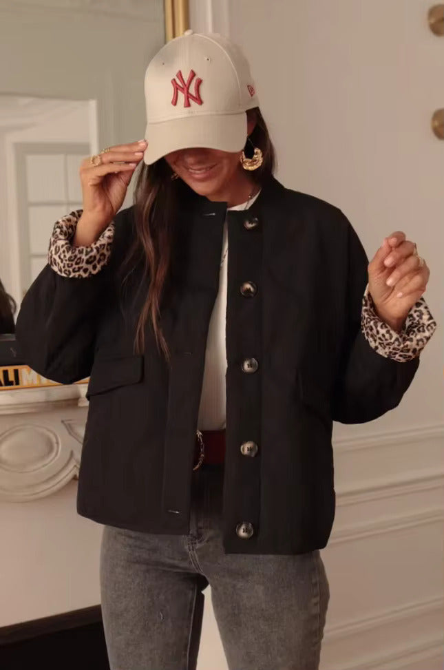 Isabelle | Jaqueta amb patró de lleopard de moda