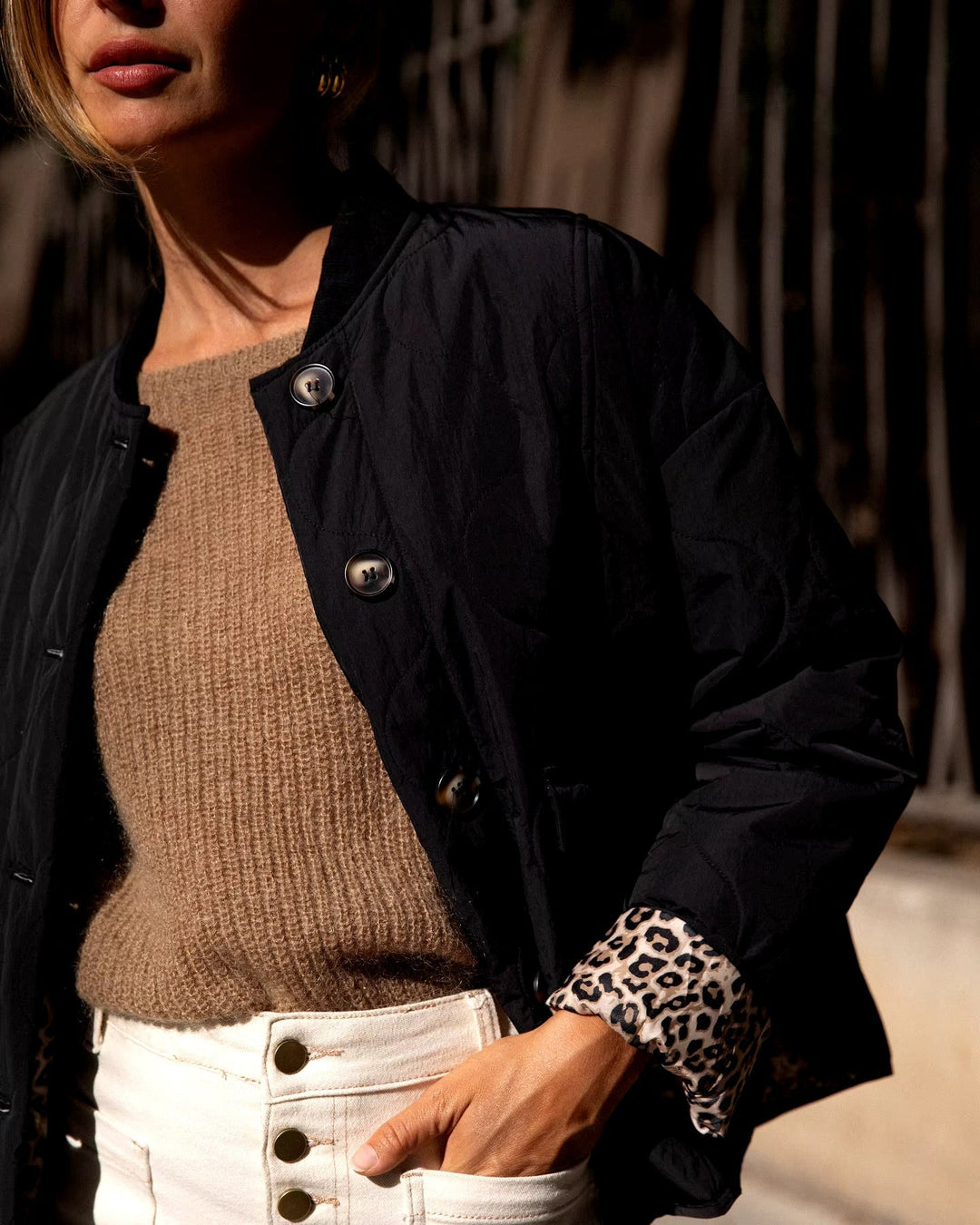 Isabelle | Jaqueta amb patró de lleopard de moda