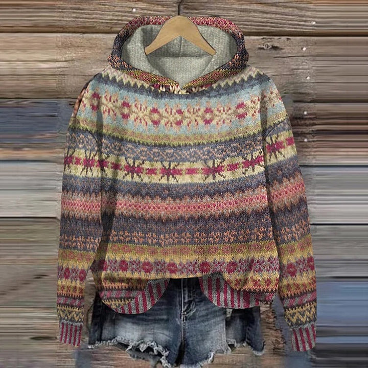 Linde | Pullover retro amb caputxa