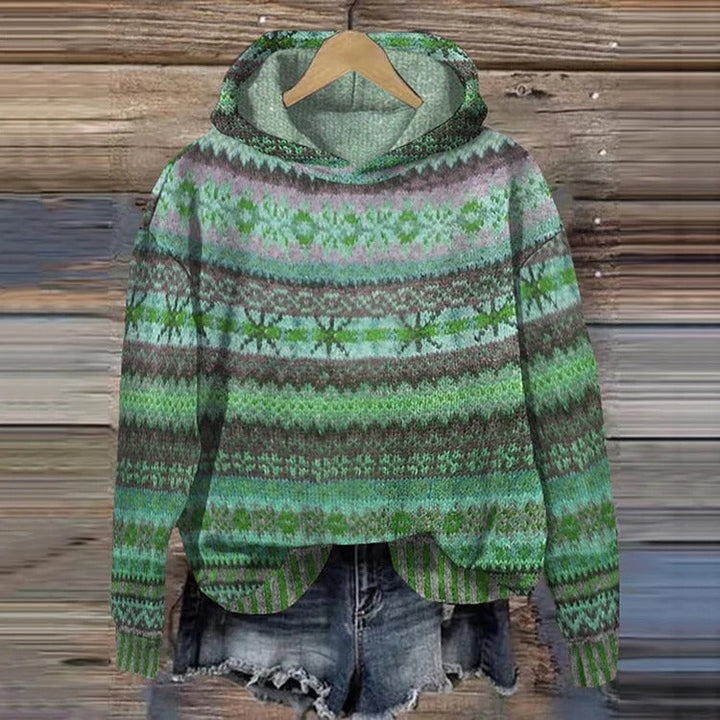 Linde | Pullover retro amb caputxa