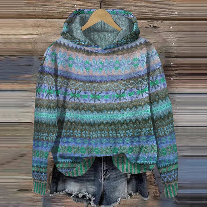 Linde | Pullover retro amb caputxa