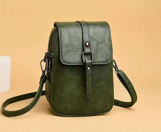 Bossa de mà vintage de cuir suau amb estil