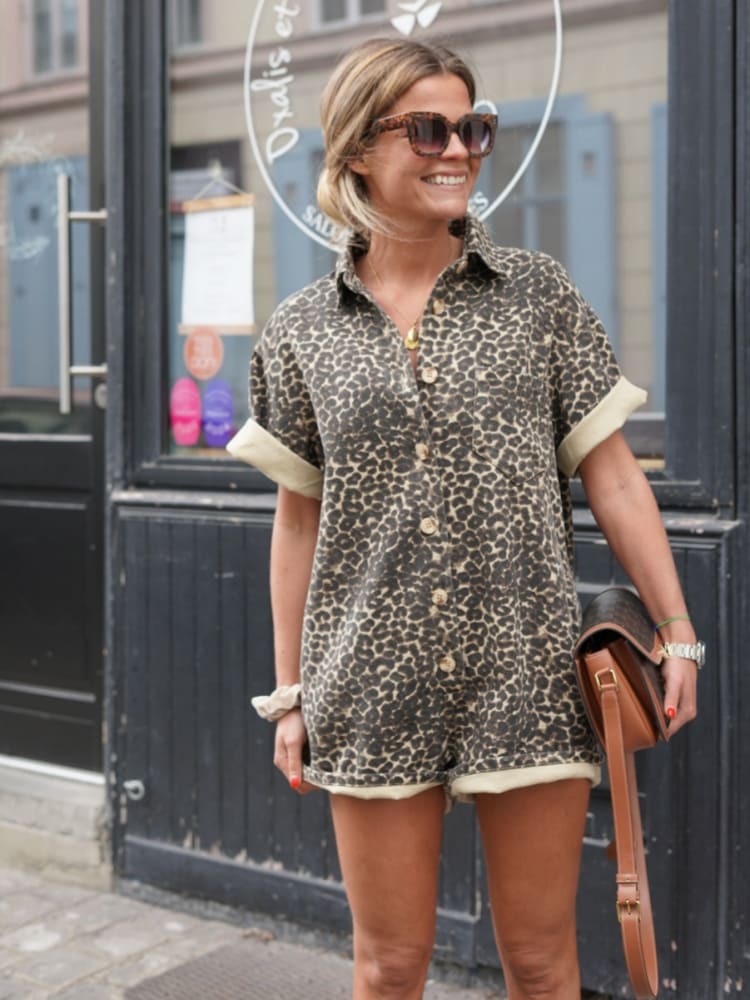Roslinde | Jumpsuit elegant amb estil de lleopard