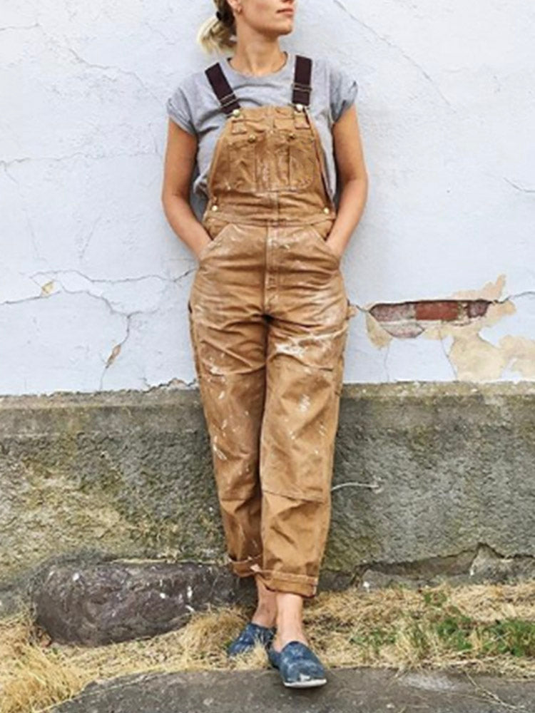 Leslie | Salopette de lona per a dones amb ajust còmode