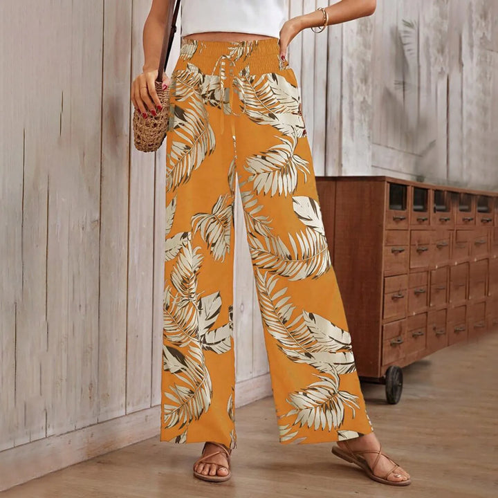 Pantalons Amples Amb Motius Blaves | Lara