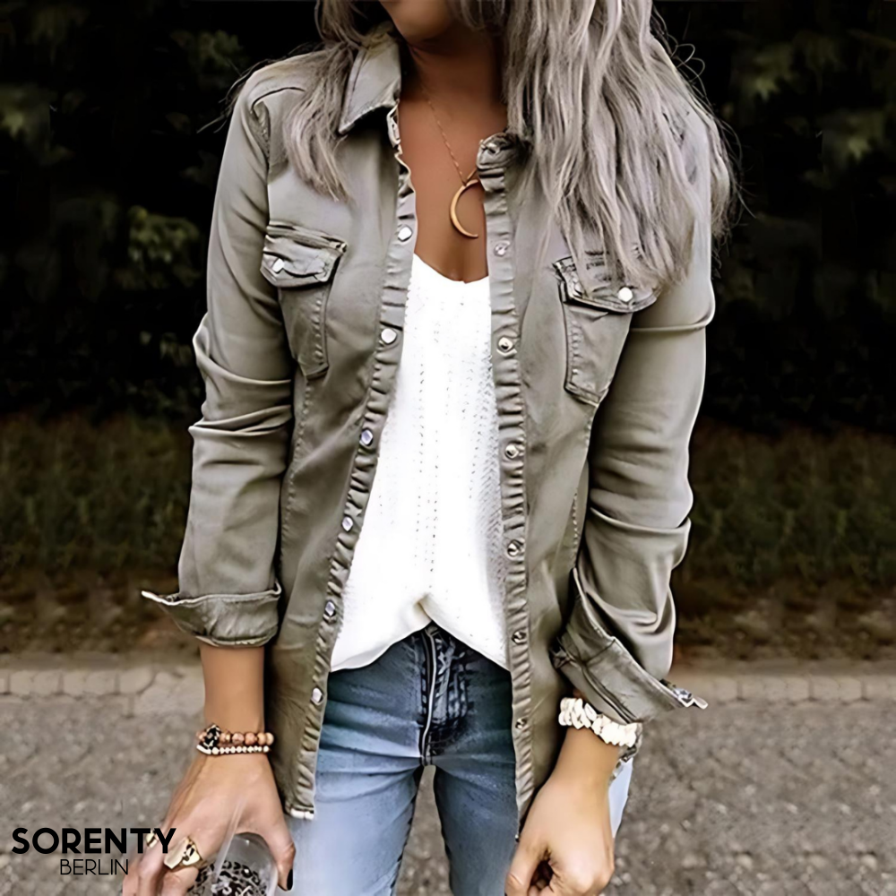 Jasmin | Jaqueta de denim d'estil vintage per a qualsevol look modern