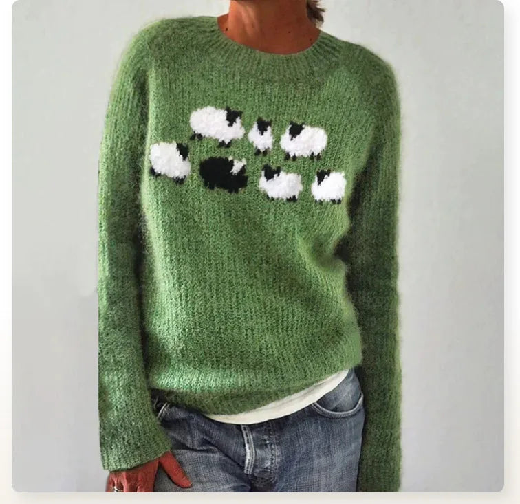 Tanja | Pullover retro per a l'estació daurada de tardor