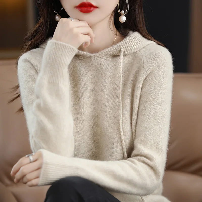 Olivia Klein Suèter de punt amb caputxa