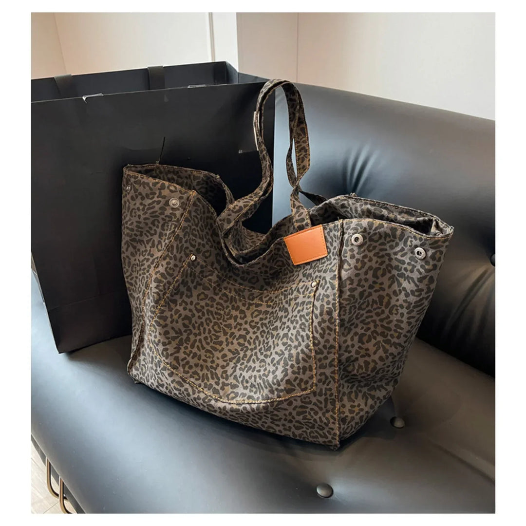 Marlene | Shopper espaiós amb un elegant patró de lleopard