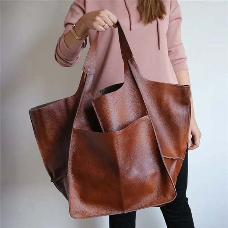 Laura | Bossa de pell vintage d'estil retro