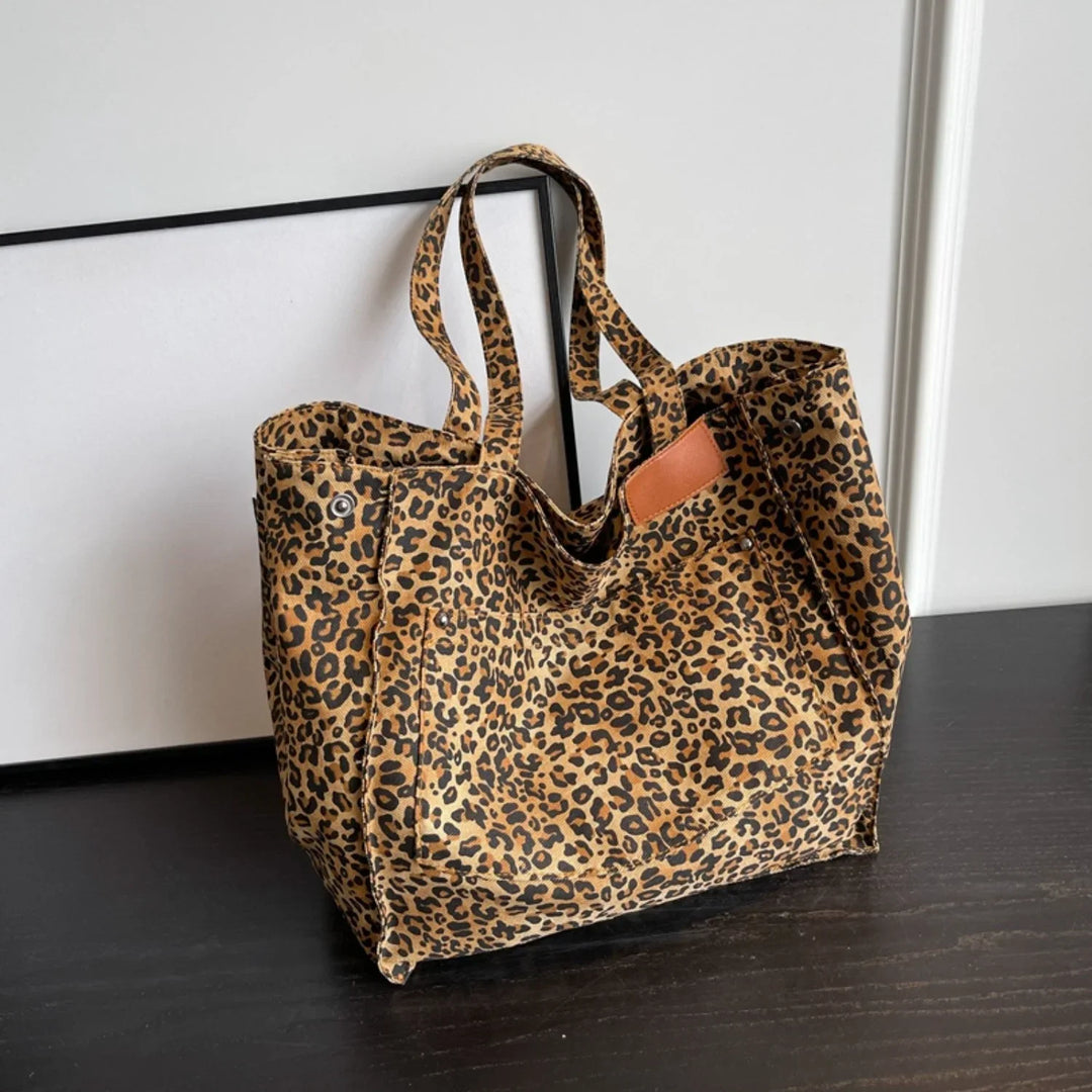 Marlene | Shopper espaiós amb un elegant patró de lleopard