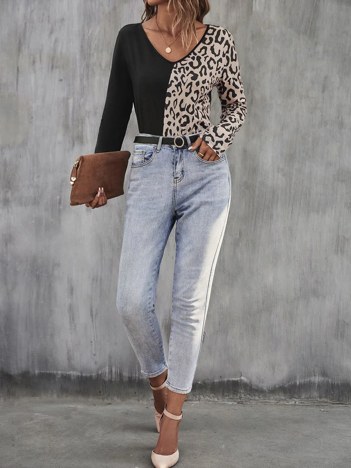 Sabrina | Top de moda amb un contrast de lleopard destacat