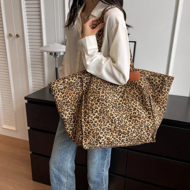Marlene | Shopper espaiós amb un elegant patró de lleopard