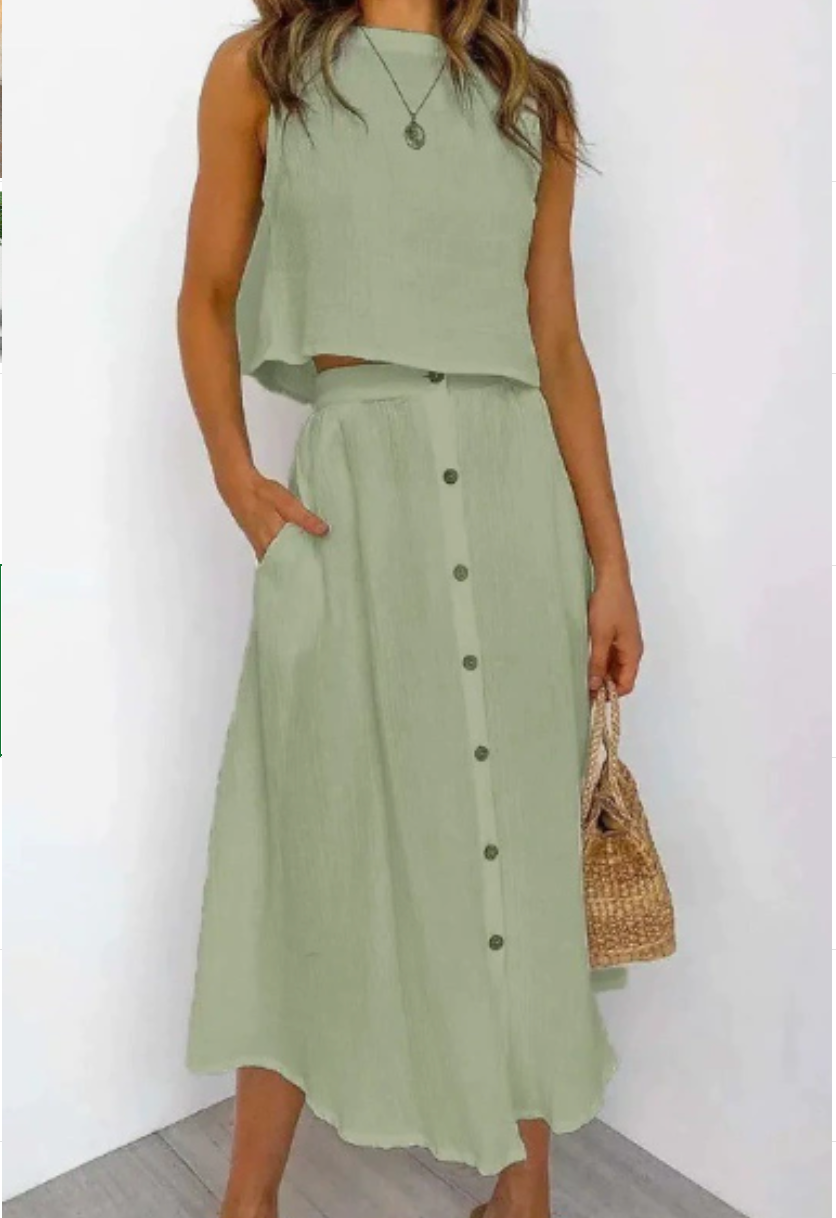 Sweet Waist | Conjunt de dues peces en un color per a dames