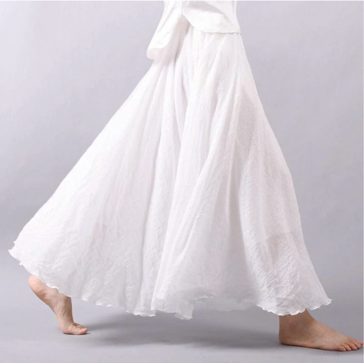 Ellery | Saia llarga de lli amb look d'estiu