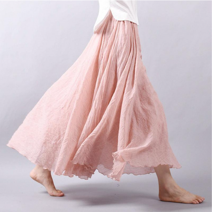 Ellery | Saia llarga de lli amb look d'estiu