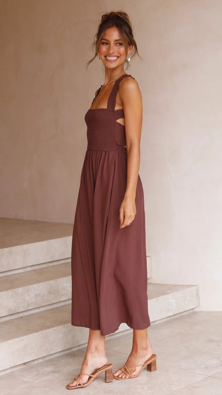 Leda | Vestit Maxí elegant amb tall fluid