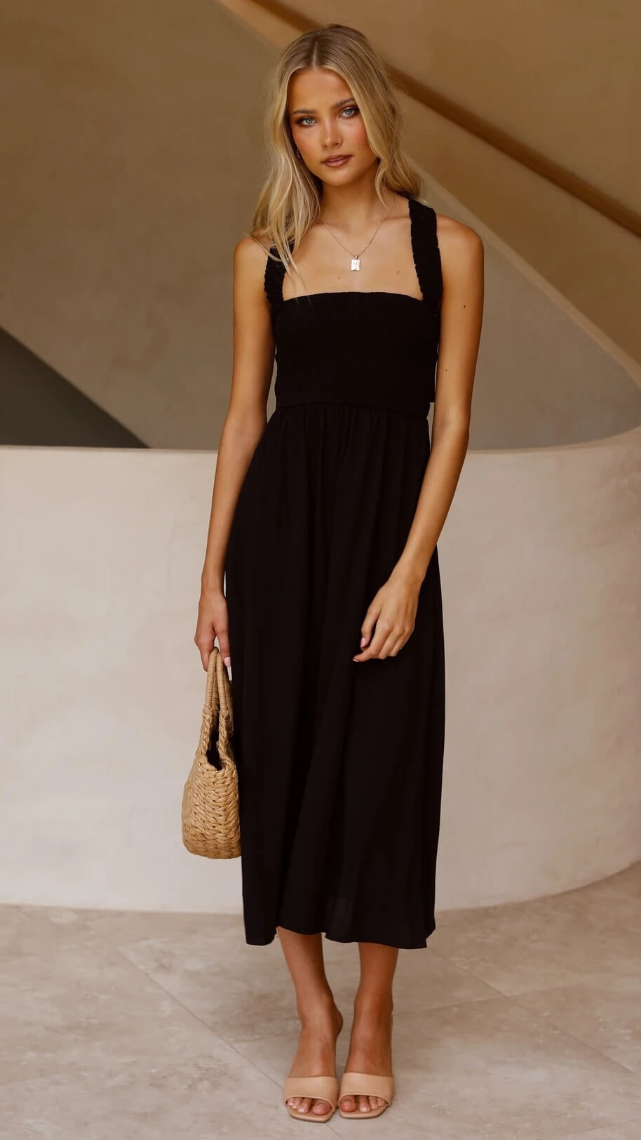 Leda | Vestit Maxí elegant amb tall fluid