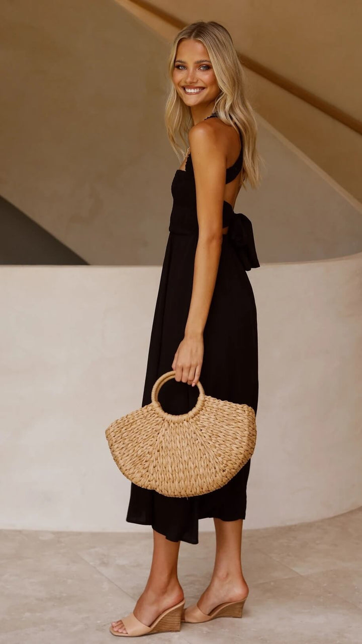 Leda | Vestit Maxí elegant amb tall fluid