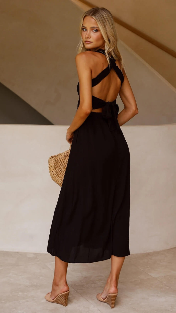 Leda | Vestit Maxí elegant amb tall fluid