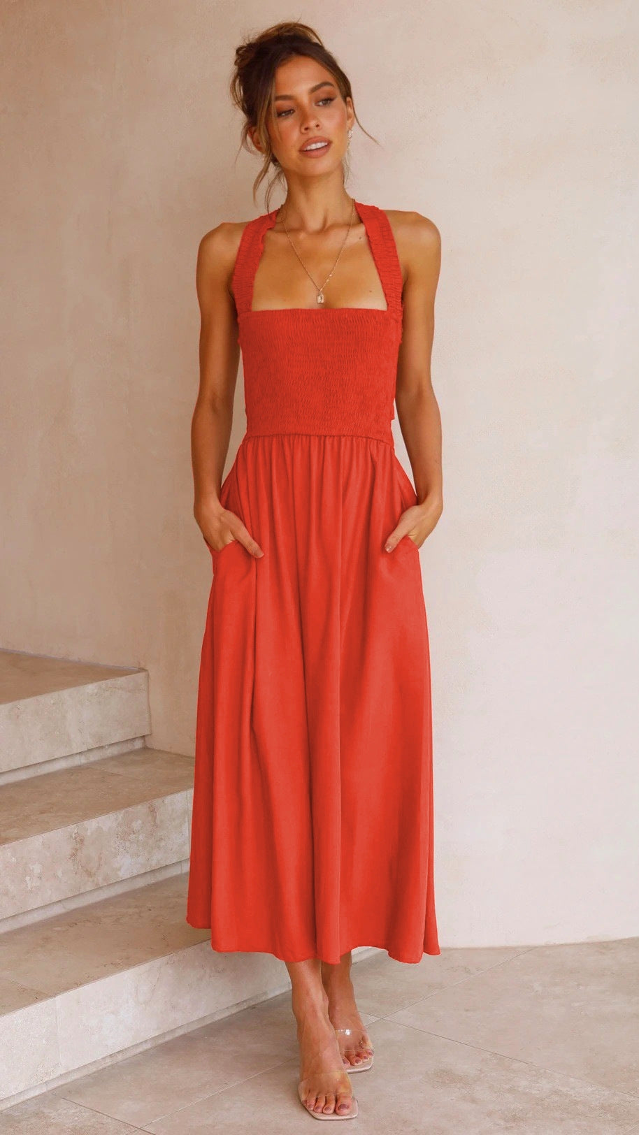 Leda | Vestit Maxí elegant amb tall fluid