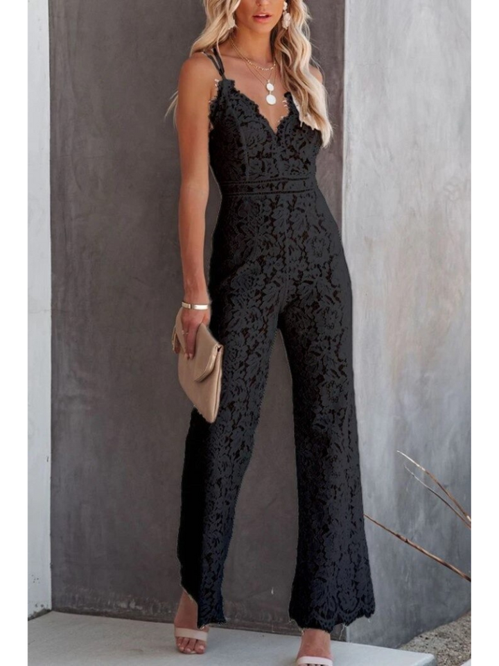 Felicia | Jumpsuit amb escot en V i esquena de renda